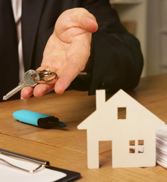 Handing keys over for a new home